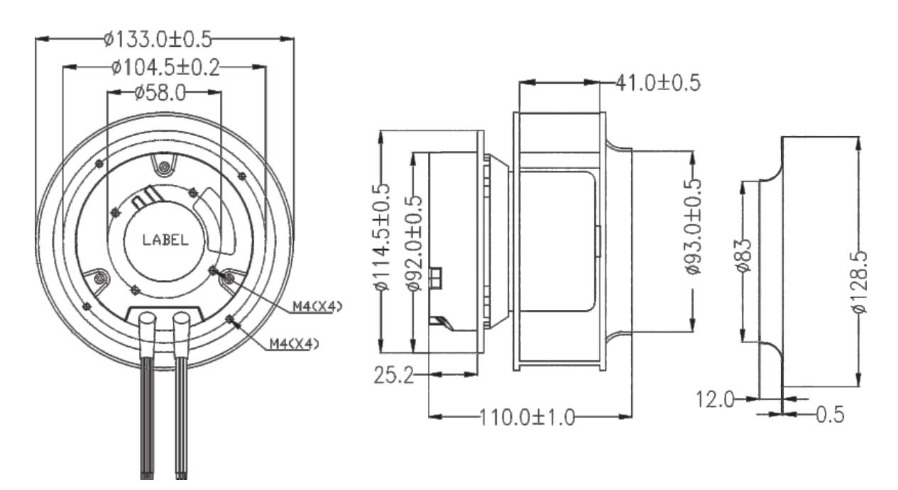 133mm EC Backward curved plastic exhaust centrifugal fan(图2)