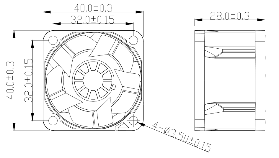 4028 dc axial cooling fan (图2)